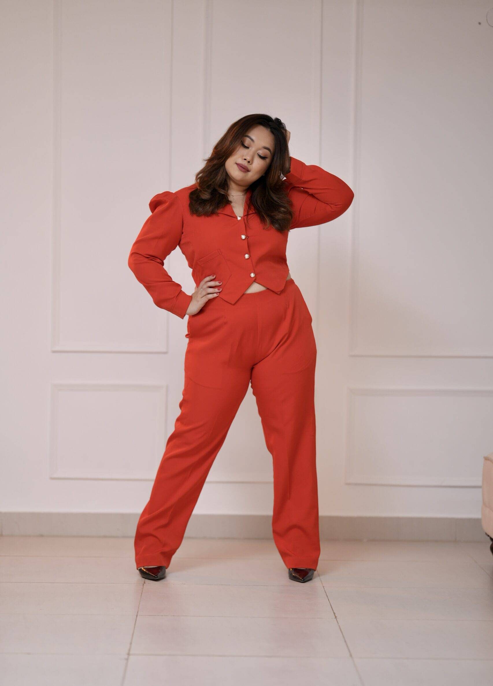 Shradha Gurung In Fire In My Heart Co-ord Set