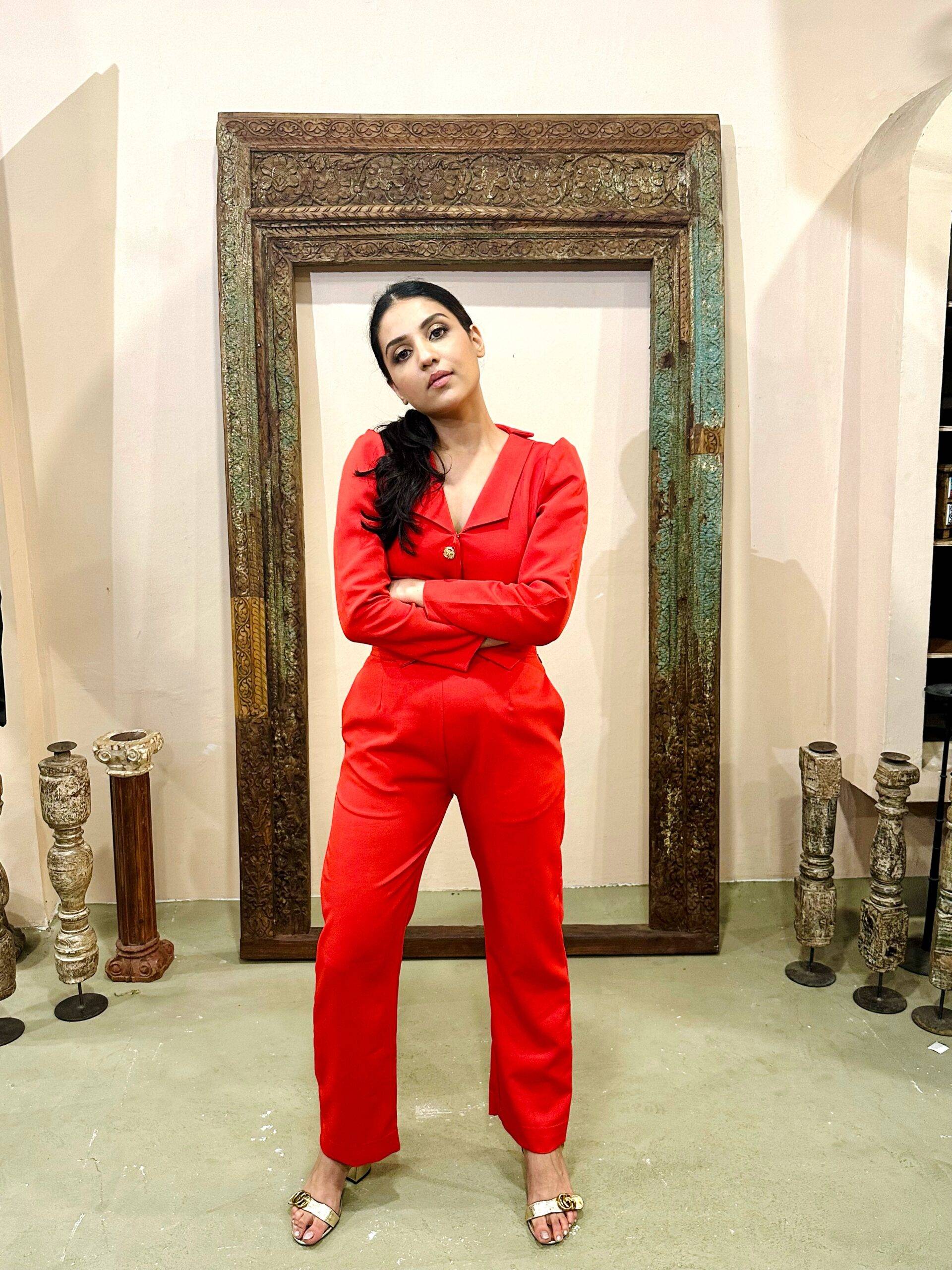 Sugandha Kedia In Fire In My Heart Co-ord Set